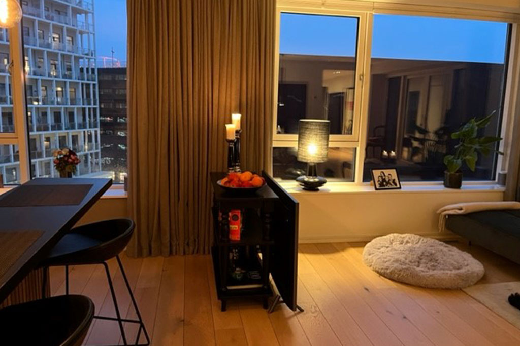 Før-billede: Stue i Nordhavn – Galleri